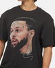 Mitchell & Ness Golden State Warriors Stephen Curry Big Head T-Shirt Washed Black