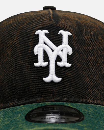New Era New York Mets 'Washed Green 2.0' 9FORTY A-Frame Snapback Black/Green
