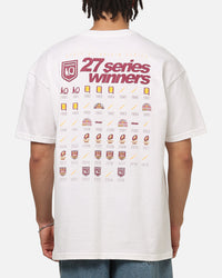 Mitchell & Ness Queensland Maroons 27 X Series Vintage T-Shirt White