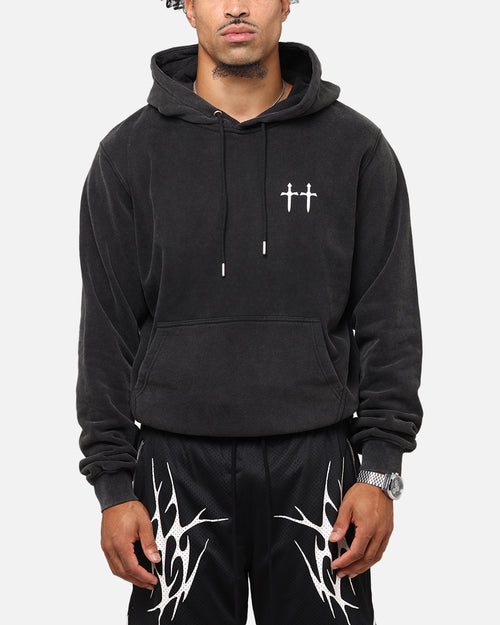 Saint Morta Ye Old Boxy Hoodie Vintage Black