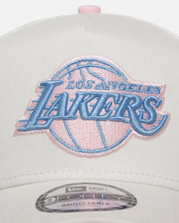 New Era Los Angeles Lakers 'Pastel' 9FORTY A-Frame Snapback Chrome White