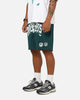 Mitchell & Ness Miami Dolphins Stars & Text Mesh Shorts Deep Sea Teal