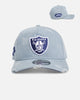New Era Oakland Raiders 'Distressed Denim' 9FORTY A-Frame Snapback Light Wash Denim