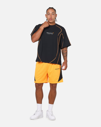 Mitchell & Ness X Mclaren Panel T-Shirt Black/Papaya