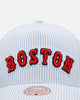 Mitchell & Ness Boston Red Sox 'Seersucker' Pro Pinch Snapback Blue/White