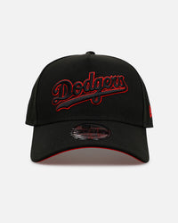 New Era Los Angeles Dodgers 'Easy Black And Scarlet' 9FORTY A-Frame Snapback Black/Scarlet