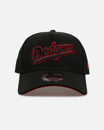 New Era Los Angeles Dodgers 'Easy Black And Scarlet' 9FORTY A-Frame Snapback Black/Scarlet