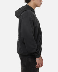 Represent Private Members Hoodie Stained Black