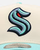 New Era Seattle Kraken 'Team Color Visor' 9FORTY A-Frame Snapback Chrome/Official Team Color