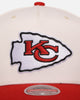 Mitchell & Ness Kansas City Chiefs 'Go Team Go' MVP Snapback Off White/Red