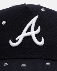New Era Atlanta Braves 'Embellishment' 9FORTY A-Frame Snapback Navy