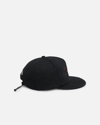S Double Canvas Cap Black