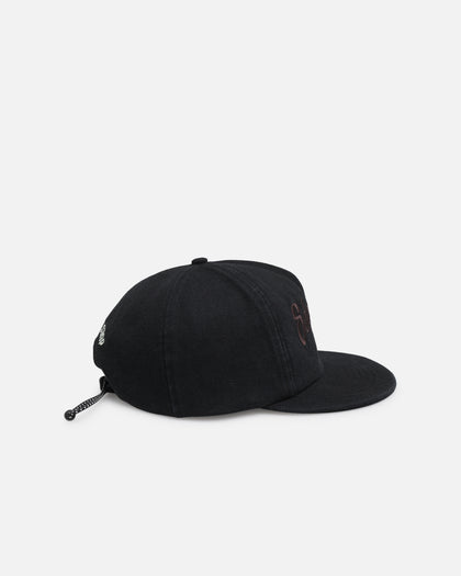 S Double Canvas Cap Black