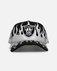 New Era Las Vegas Raiders 'Metallic Flames' 9FORTY A-Frame Snapback Black/Silver
