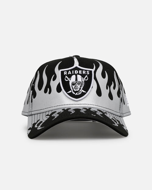New Era Las Vegas Raiders 'Metallic Flames' 9FORTY A-Frame Snapback Black/Silver