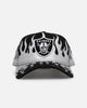 New Era Las Vegas Raiders 'Metallic Flames' 9FORTY A-Frame Snapback Black/Silver