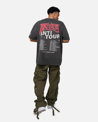 Loiter X The Anti Order Anti Tour Vintage T-Shirt Black Wash