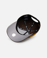 New Era San Diego Padres "Calligraphic" 9Forty A-Frame Snapback Dark Brown