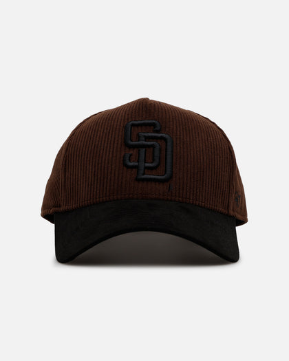 47 Brand San Diego Padres 'Barren' Offside DT Corduroy Snapback Brown/Black