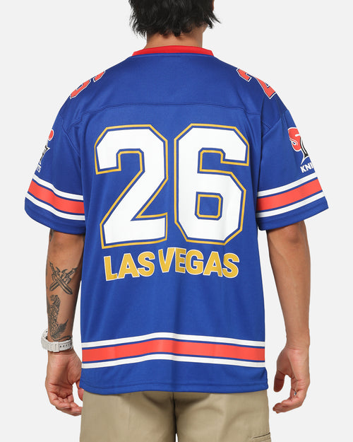 Bleacher Athletic Newcastle Knights NRL Vegas Round 2026 Jersey Blue