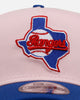 New Era Texas Rangers 'Pink Crown' 9FORTY A-Frame Snapback Pink