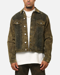 MNML SL3 Suede Jacket Olive/Black