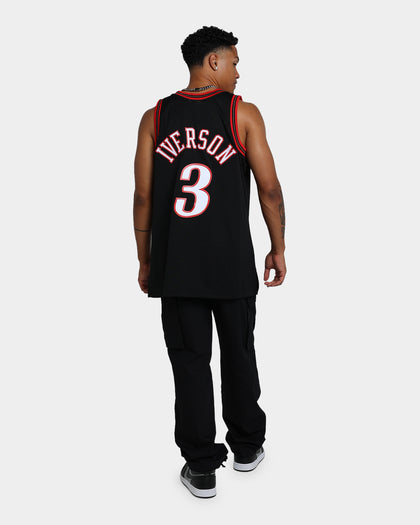 Mitchell & Ness Philadelphia 76ers Allen Iverson #3 '97-'98 Swingman Road Jersey Black