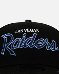 New Era Las Vegas Raiders 'Black And Sky Blue' 9FORTY A-Frame Snapback Black/Sky Blue
