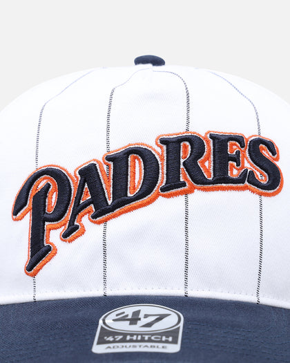 47 Brand San Diego Padres 'Double Header Pinstripe' '47 Hitch Snapback White