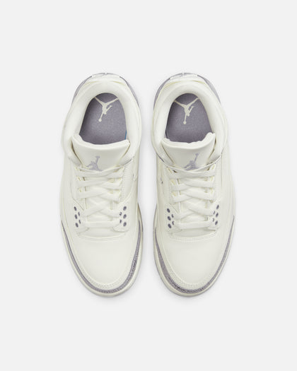 Jordan Women's Air Jordan 3 Retro "Metallic Silver" Sail/Cement Grey
