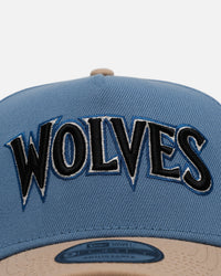 New Era Minnesota Timberwolves 'Easy Breezy' 9FORTY A-Frame Snapback Blue/Tan