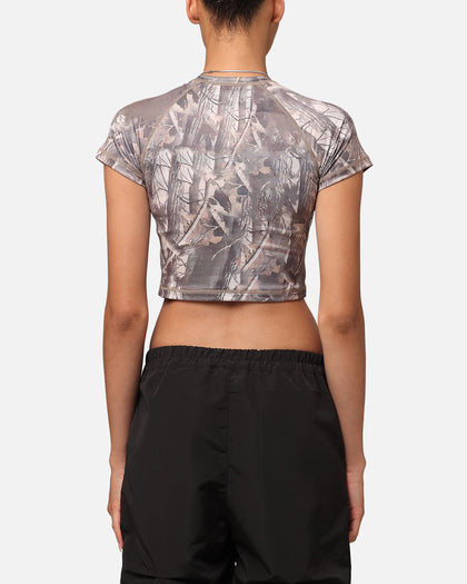 XXIII Women's Boiler Room Crop T-Shirt Hunter Camo