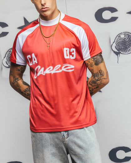 Carre Striker Jersey T-Shirt Red/White
