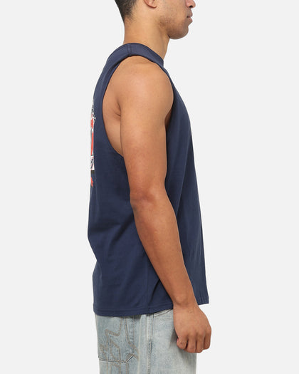 Bleacher Athletic Sydney Roosters NRL Adult Muscle T-Shirt Navy