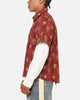Saint Morta Sanctuary Layered Button Up Shirt Red