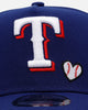 New Era Texas Rangers 'Baseball Hearts' 9FORTY A-Frame Snapback Official Team Color