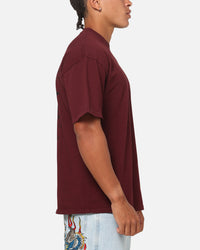 Ed Hardy Sacred Heart T-Shirt Burgundy