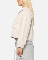 Nike Women's Sportswear Sherpa Jacket Lt Orewood Brown