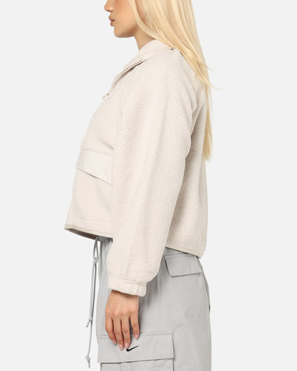 Nike Women's Sportswear Sherpa Jacket Lt Orewood Brown