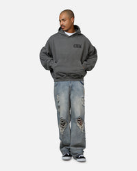 Carre Bulldog Premium Hoodie Washed Charcoal