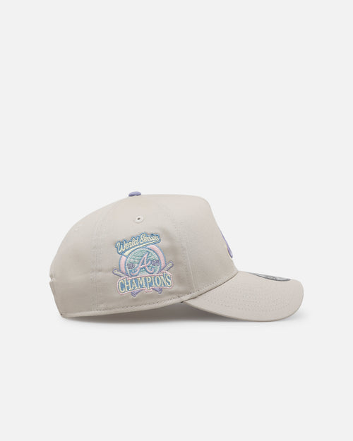 New Era Atlanta Braves 'Pastel 2.0' 9FORTY A-Frame Snapback Stone