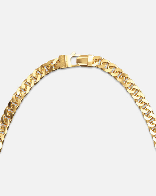 Guess Mainline Lo Studio 21" Curb 8MM Chain Necklace Gold
