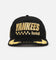 New Era New York Yankees 'Podium Pack' Pre-Curved Golfer Trucker Snapback Black/Metallic Gold