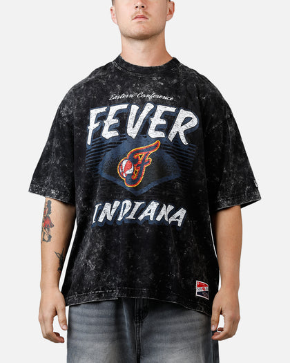 New Era Indiana Fever Boxy Essentials T-Shirt Washed Black