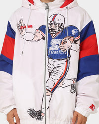 Starter Big Football Jacket White