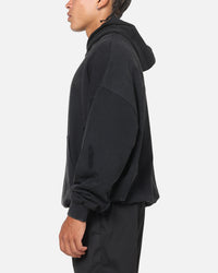 Saint Morta Distressed Hoodie Black Wash