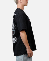 73Studio Disney And Pixar Cars Boost Vintage T-Shirt Black Acidwash