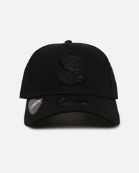 New Era Collingwood Magpies 'Triple Black' 9FORTY A-Frame Snapback Black