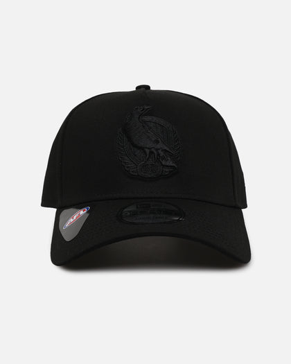 New Era Collingwood Magpies 'Triple Black' 9FORTY A-Frame Snapback Black