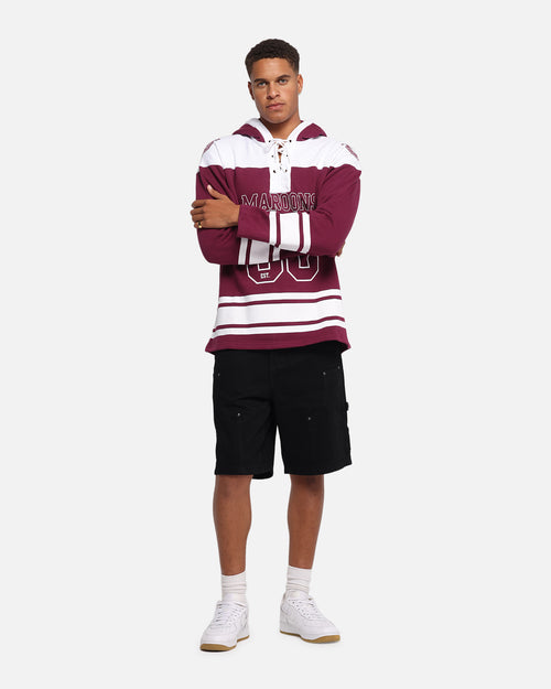 Queensland Rugby League Queensland Maroons Panel Hoodie Maroon